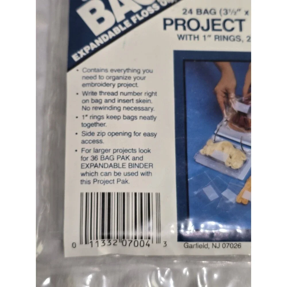 Expandable Floss Organizing System Bag-It 24 Bags 3.5 X 5